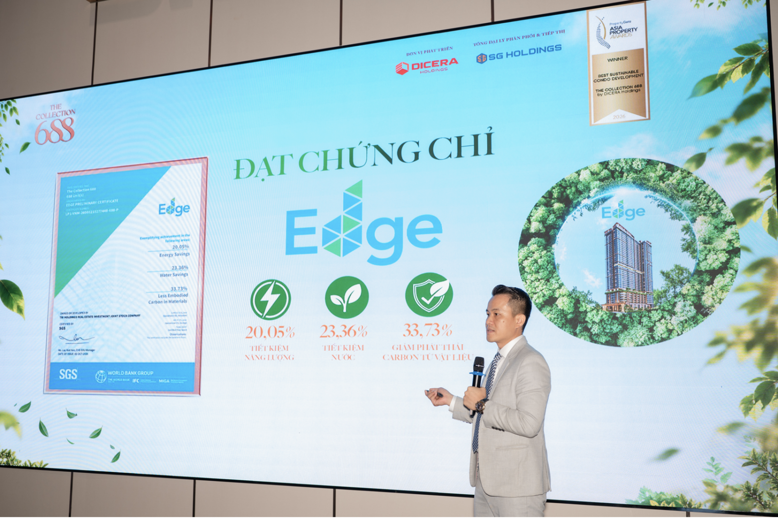 The Collection 688 đón nhận chứng nhận sơ bộ EDGE, tiếp nối dấu ấn phát triển bền vững
